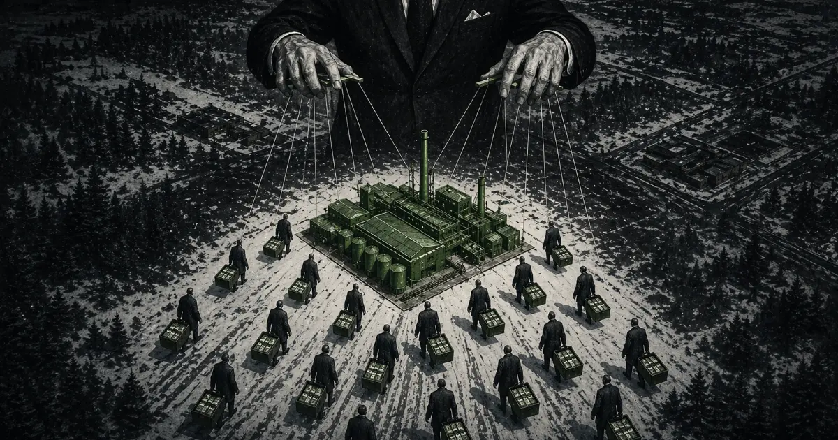 Illustrasjon av offentlige anbud og interessekonflikt i norsk næringspolitikk