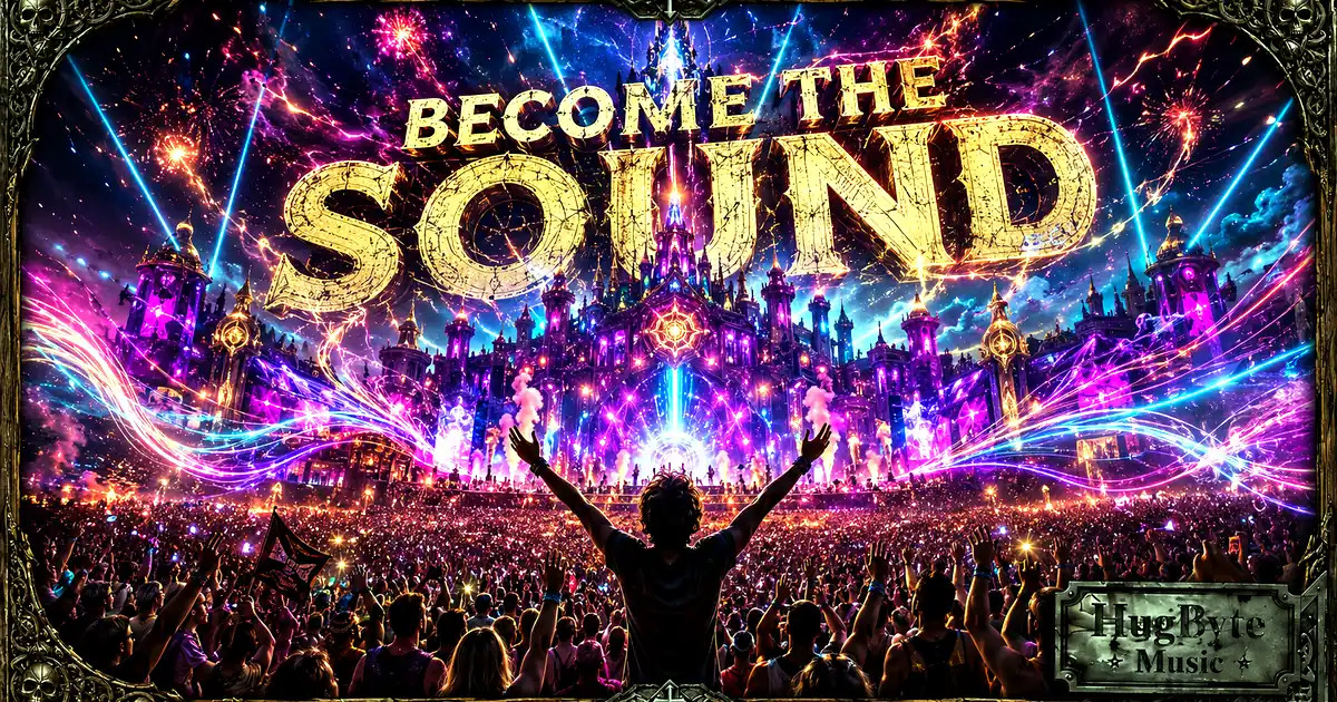 en tenkt tomorrowland med festivalstøy og bråk